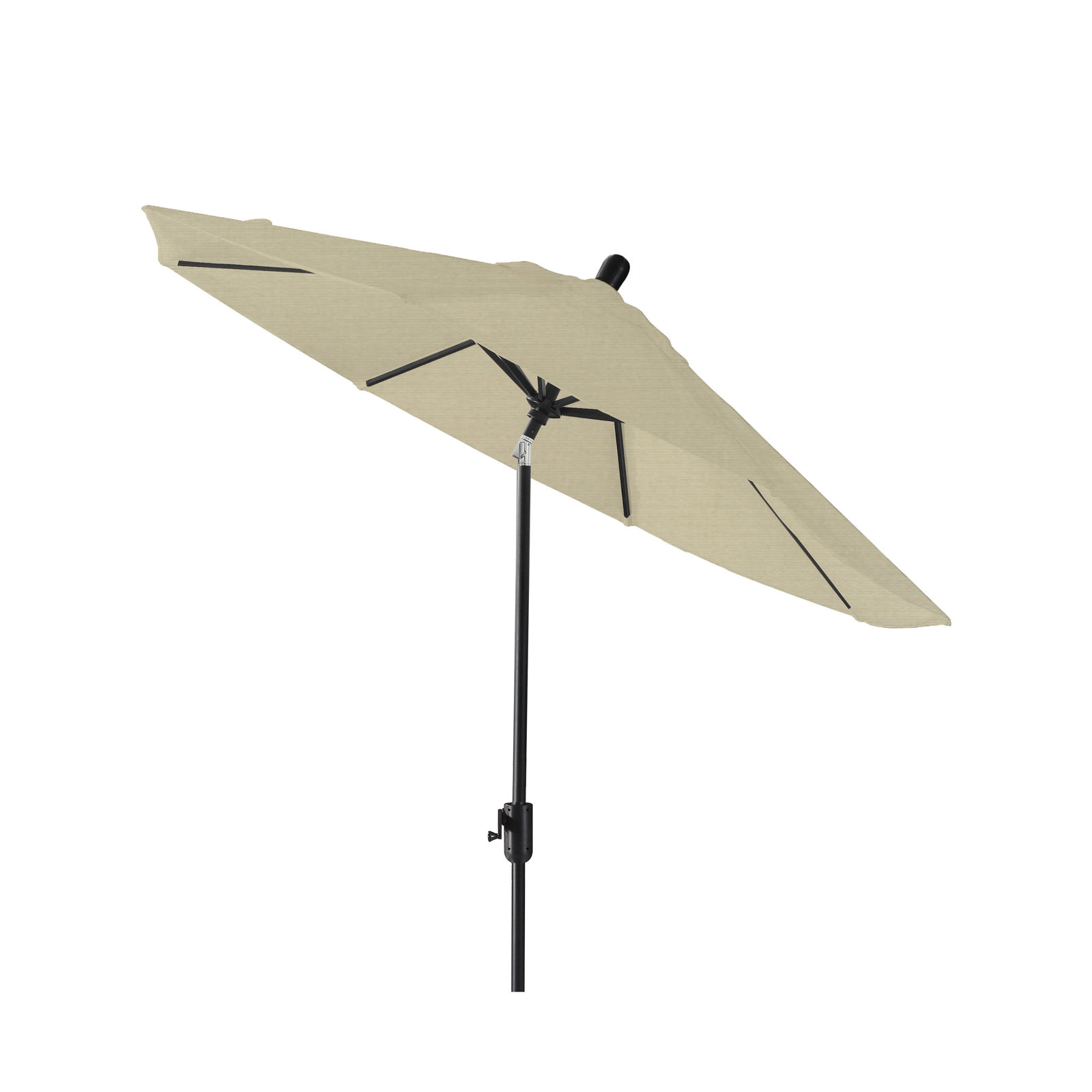 Natalie 104'' Outdoor Polyester Umbrella, Black Sapphire, Beige