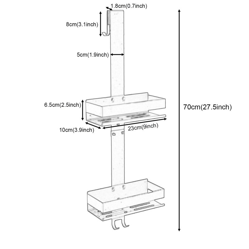 Aydrie Stainless Steel Shower Caddy