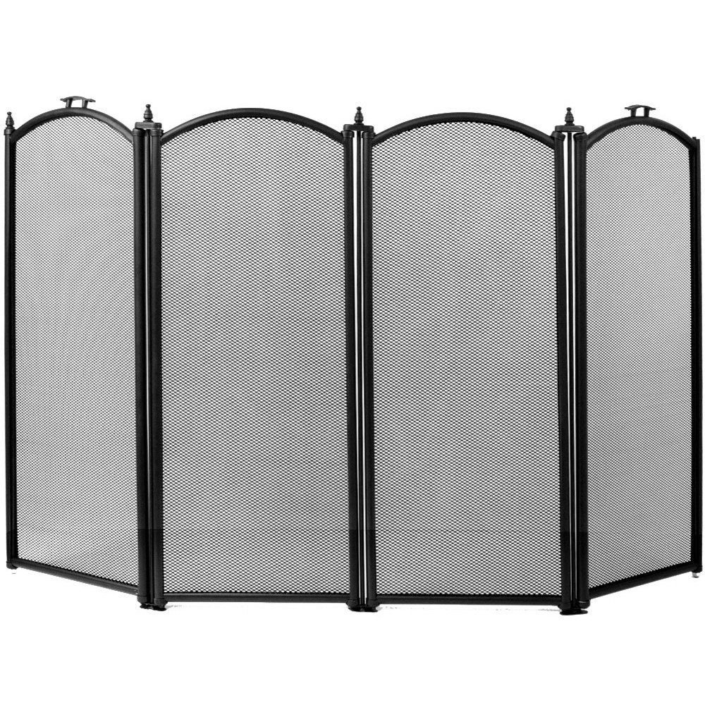 Stanton 4 Panel Steel Fireplace Screen