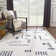 Julijana Abstract Machine Washable Cream Area Rug