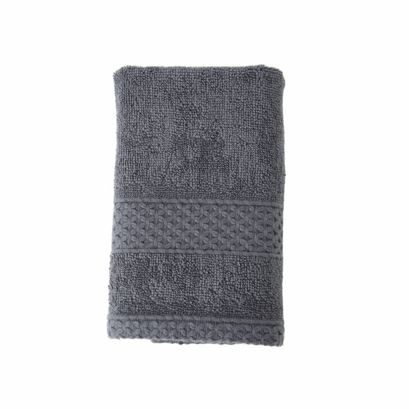 Aaidah Plush Washcloth, Anthracite Grey