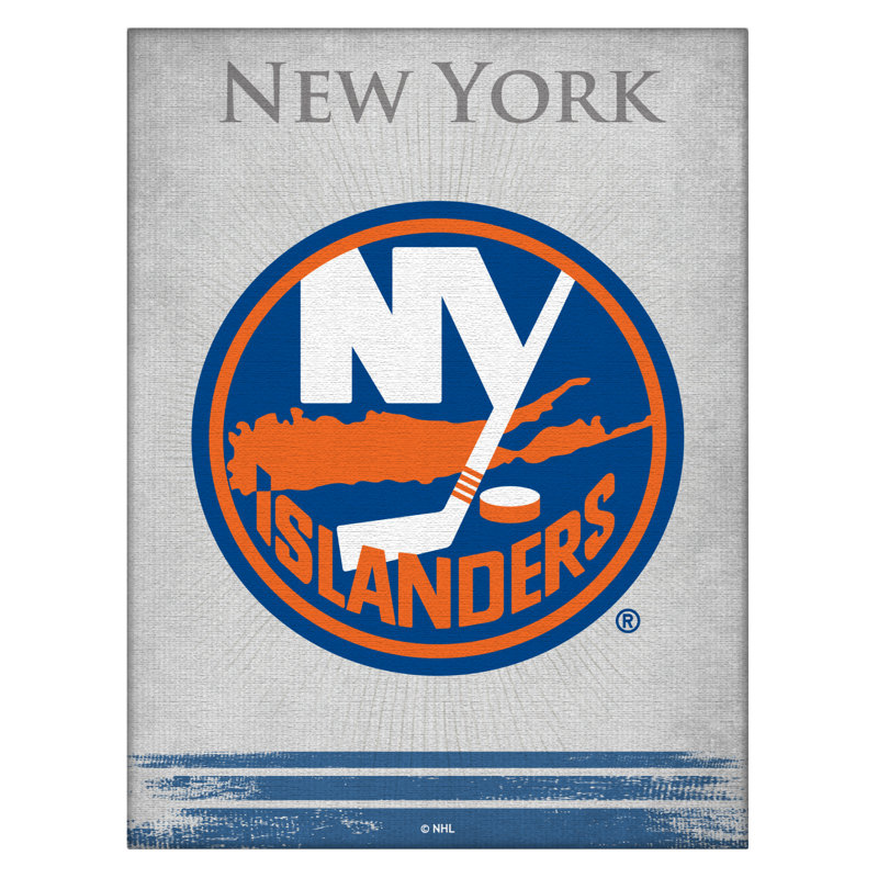 « NHL », impression sur toile, New York Islanders, H 24 cm x l 32 cm