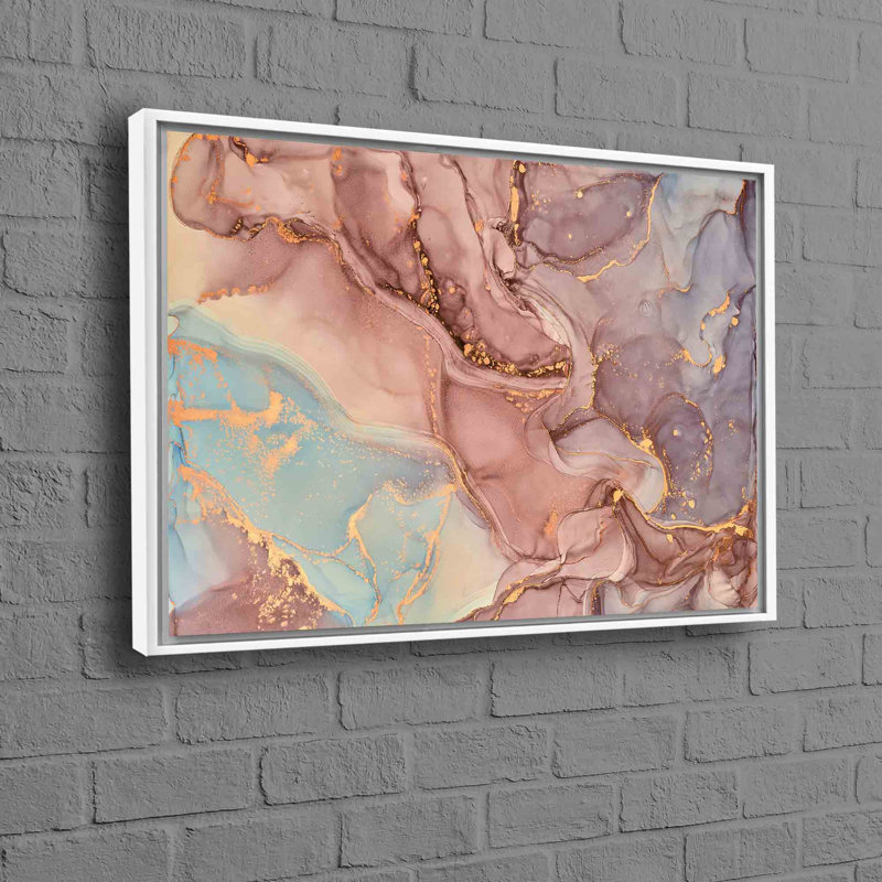 Print on Canvas, White, Floater Framed Print without Mat, 60 cm H x 90 cm W