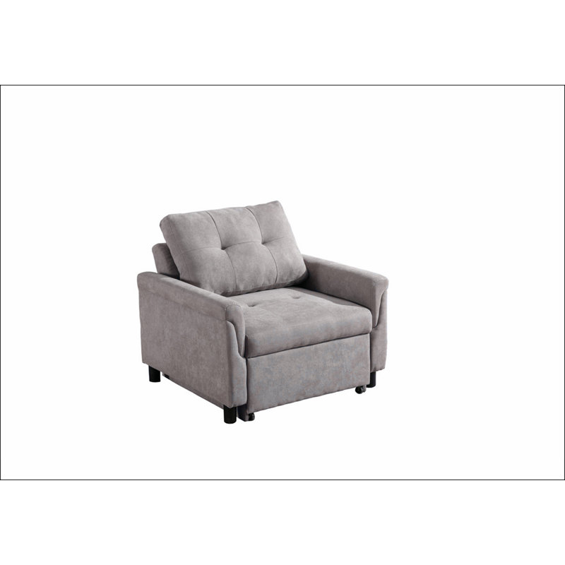 Fauteuil gris capitonné Tadcaster, Gris