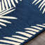 Tapis intérieur / extérieur bleu marine / bleu / crème crocheté à la main Vandorn-1334649669