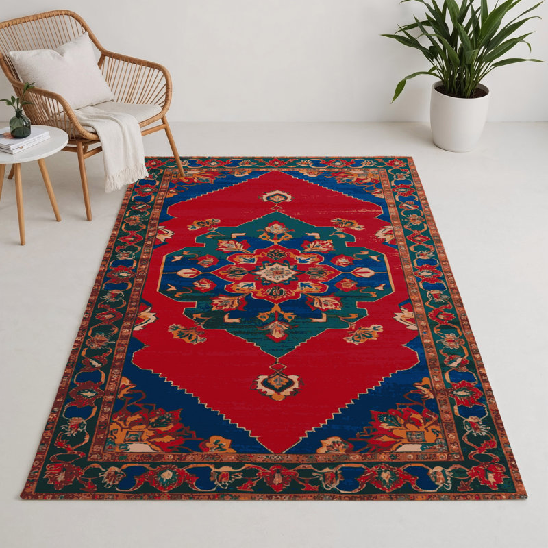 Tapis gris d'intérieur et d'extérieur Tabriz, Rectangle 5 pi x 7 pi