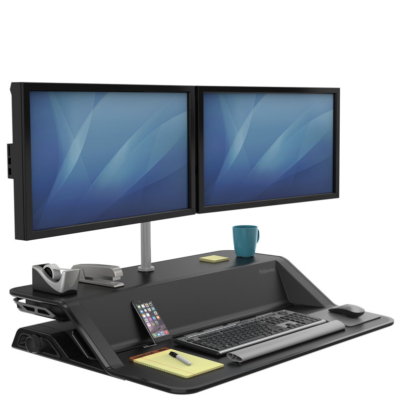 Fellowes Lotus Sit-stand Workstation - Black