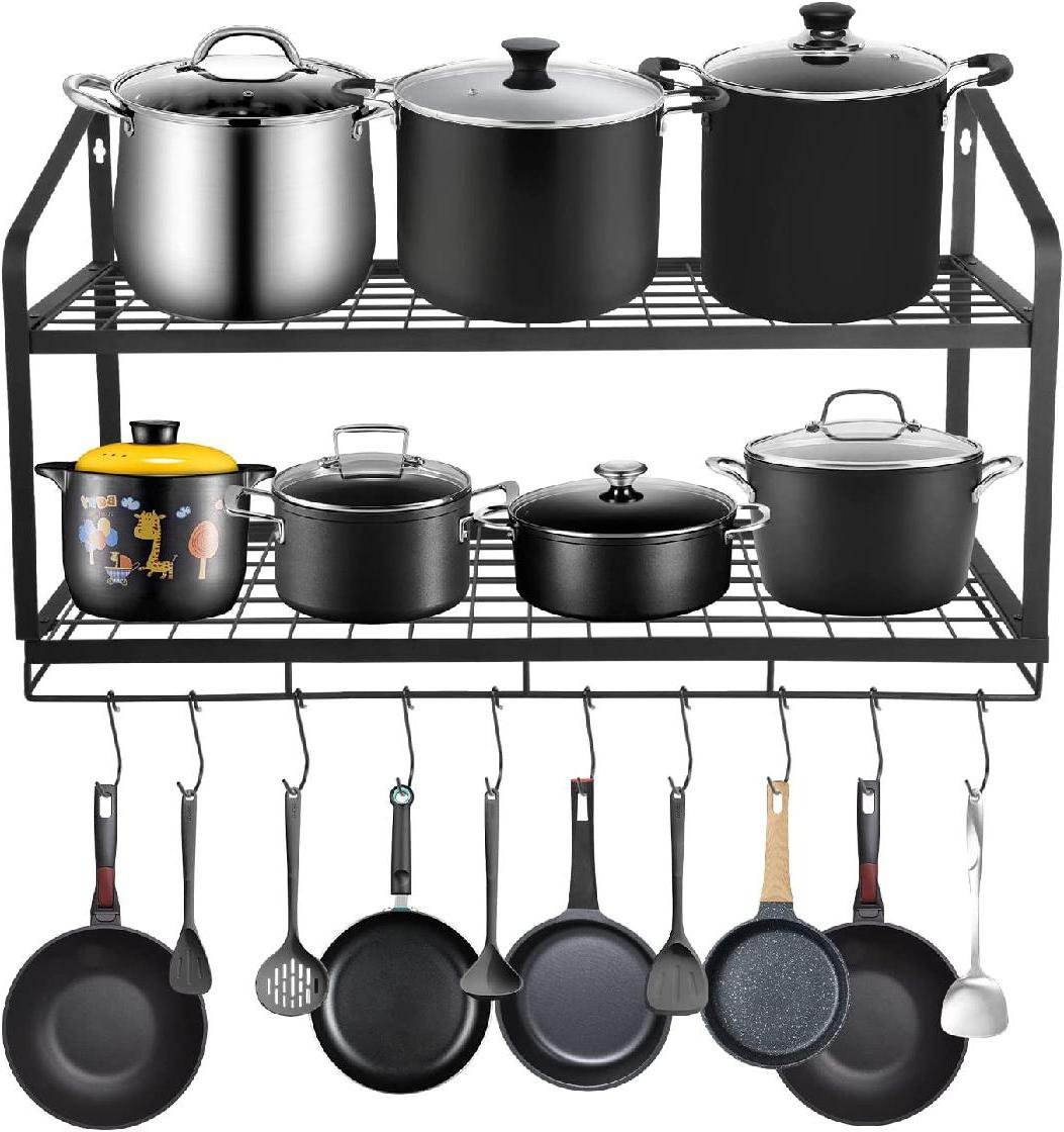 Rebrilliant Metal Straight Wall Mounted Pot Rack & Reviews