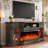 Alvilda 3-Sided Glass Farmhouse Fireplace TV Stand-85525478