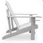 Chaises Adirondack pour l'extérieur avec porte-gobelet pliable pour le jardin, la terrasse, la cour, blanc