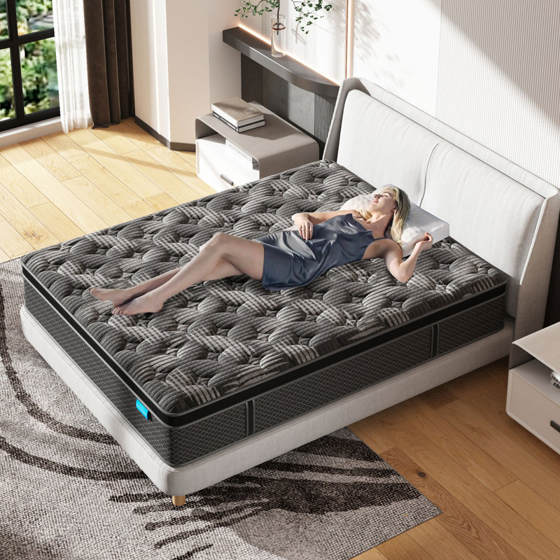 Usry Mattress, 10“&12”&14“ Gel Memory Foam Hybrid Mattress in a Box, Queen, 12"
