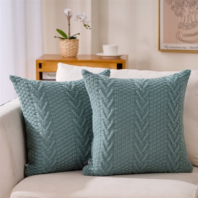 Housse de coussin décoratif à chevrons 18 po Arrowhead