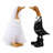 Decorative Wooden Wedding Duck Figurine Sculpture 2-Piece Set - Bride & Groom Duck Statues, Unique Table Accent, Living Room & Home Decor - 16"