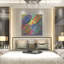 Art mural en métal luxueux «Ball Four Football C» par Wild Apple, 36 po x 36 po-2072639333