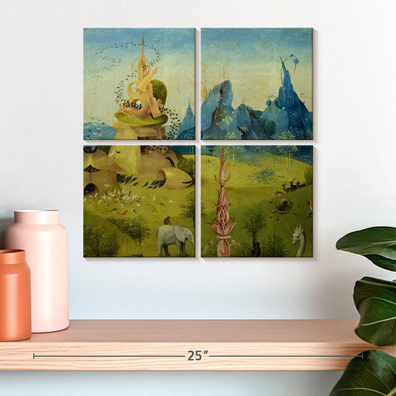 Kelan Le jardin des délices terrestres V, H 18 po x l 18 po