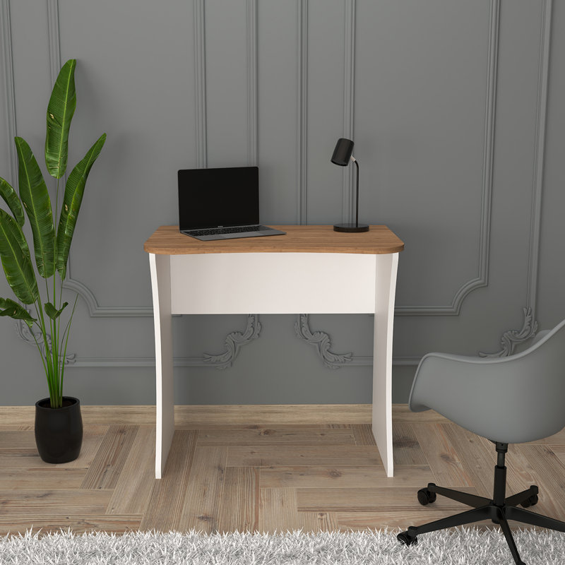 Bimossa Mila 80cm Modern Desk, 2 Sizes & 3 Colours, Compact Working Desks, Writing Desk, Laptop & PC Desk and Table, Stylish Office Desks, Kids Desk and Computer Table