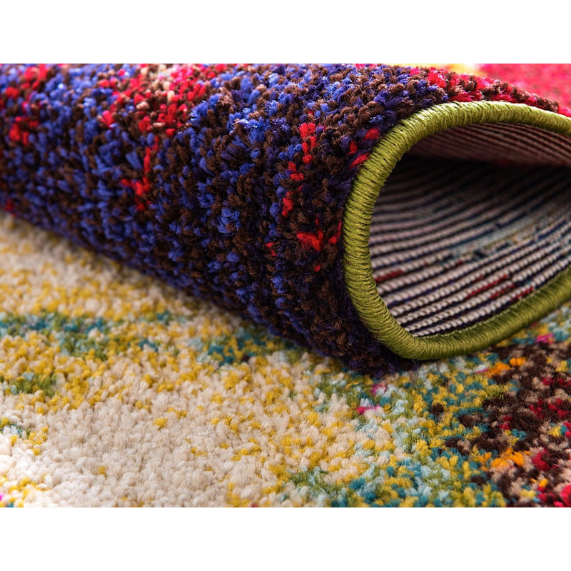Rizer Washable Abstract Indoor Rug, Rectangle 3'3" x 5'3"