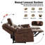 Causeuse manuelle inclinable avec console de rangement et porte-gobelets-8121012
