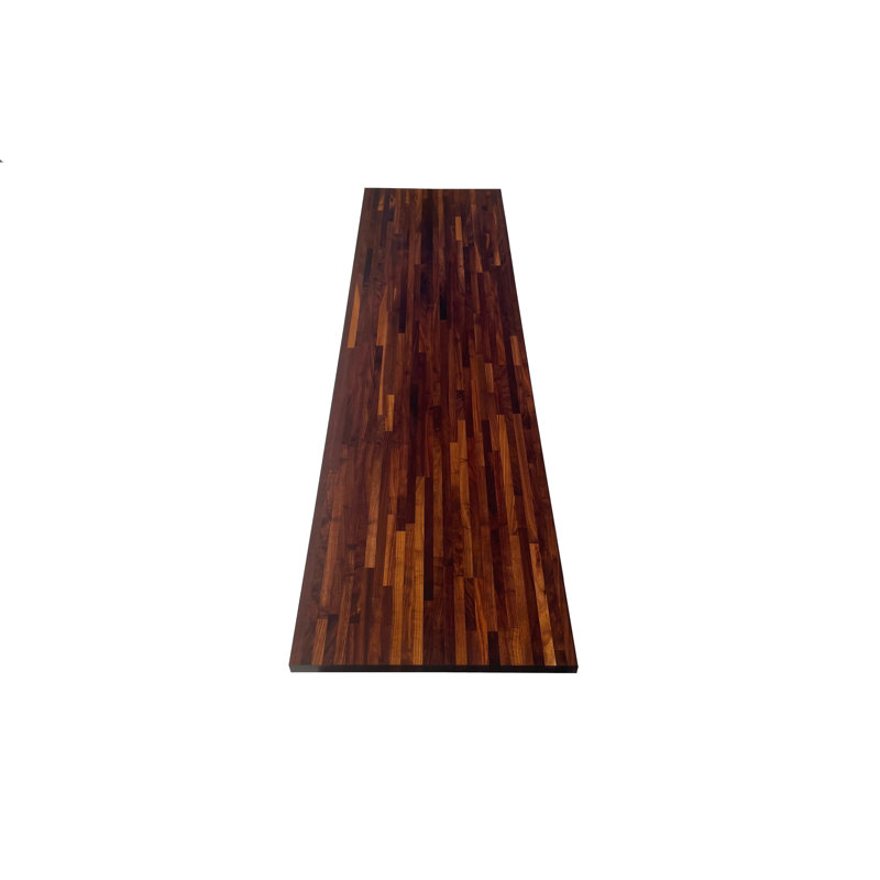 Étagère damassée en bois, 1,5 po x 18 po x 72 po, Noyer