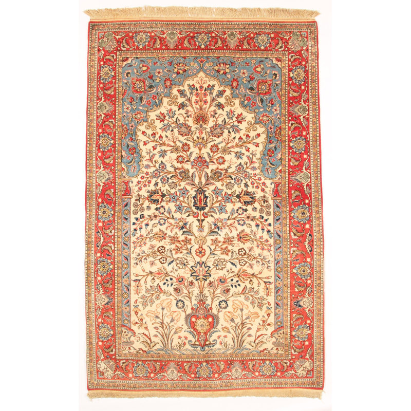 Fine Qum Kurk Rug - 4' 7" X 7' 4"