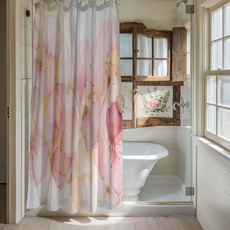 Rideau de douche Letricia, H 74 po x l 71 po