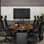 Bureau de direction de 118,11 pouces | Rangement luxueux à double armoire et design minimaliste-396883678