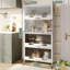 Kitchen Cabinets With Wheels And Flip Door,Bakers Rack, Pantry Cupboard,Kitchen Storage Rack