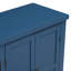 U_STYLE Buffet de rangement à 4 portes avec tablettes réglables et poignées rétro Atimon, rangement spacieux, pieds en pin, pour le salon, le bureau et le vestibule-111836086