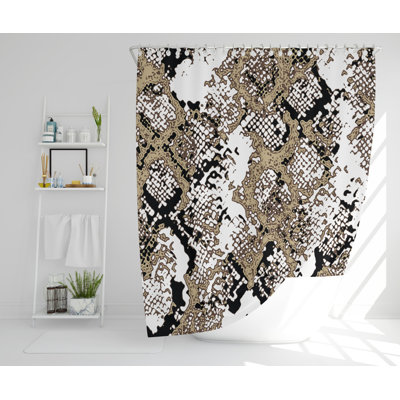 Manford Polyester Shower Curtain Set