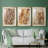 Tree Texture Triptych I - Matted and Framed Under Acrylic Glass, Set of 3, Large Living Room Wall Art-69982057-69982056