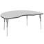 Table d'activité 48 "x 72" avec moulures en T et pieds réglables-39310977-99077991