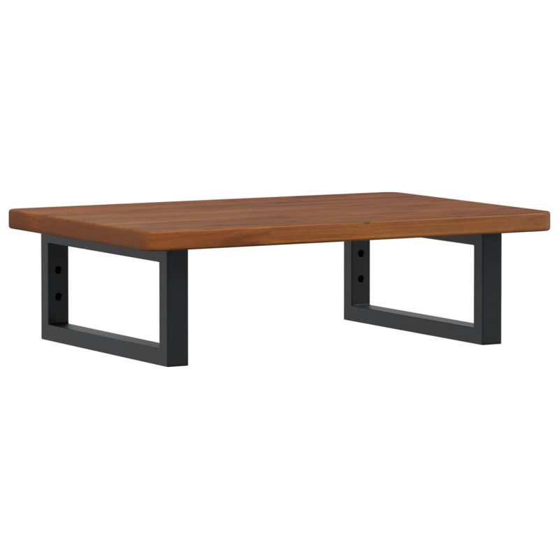 Bracket Shelf, 2.5cm H x 60cm W x 40cm D, Black/Dark Brown