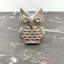 Silver Screech Owl Cabinet Knob