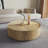 Round Coffee Table With 2 Storage Drawers And Heavy Duty Base-1880027675-1906316031