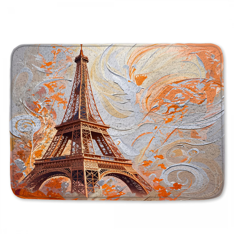 Tapis de bain Tour Eiffel, 24in W x 17in L
