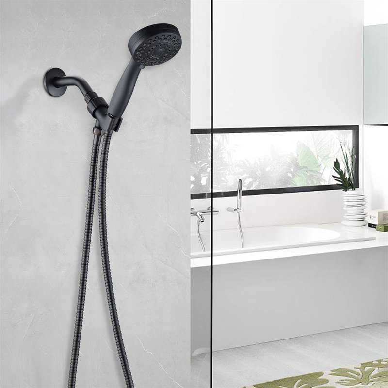 5 Mode Adjustable Settings Handheld Shower Head With Hose High Pressure Shower Heads, Oil Rubbed Bronze
