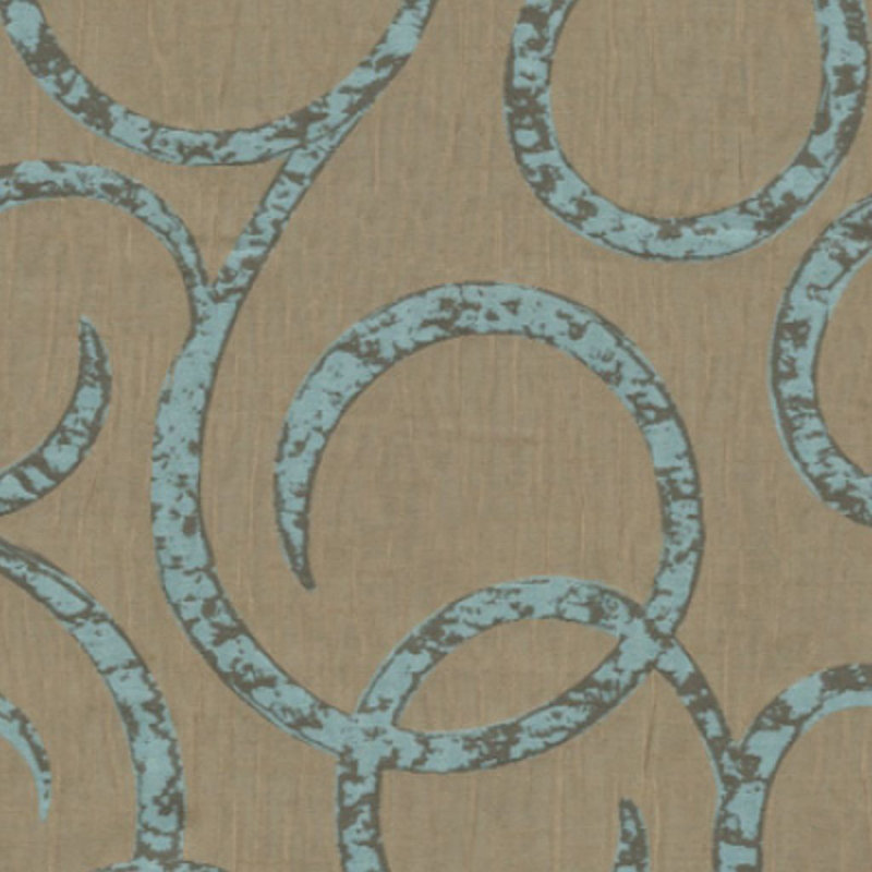 Tissu Wesco Gentry Wit and Humor, Bleu méandre délaissé