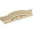 Segment Arch W/ Flankers 3 Spoke Signature Urethane Pediment, Primed Tan-102752256