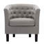 Fauteuil demi-tonneau capitonné avec pieds en bois-11435204