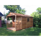 Remise en bois massif et manufacturé l 8 pi x P 16 pi Clubhouse Gable