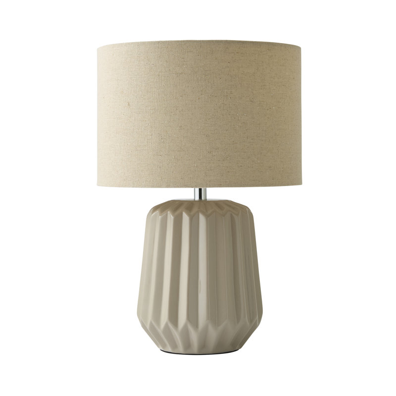 Daigen Ceramic Table Lamp, No, Grey