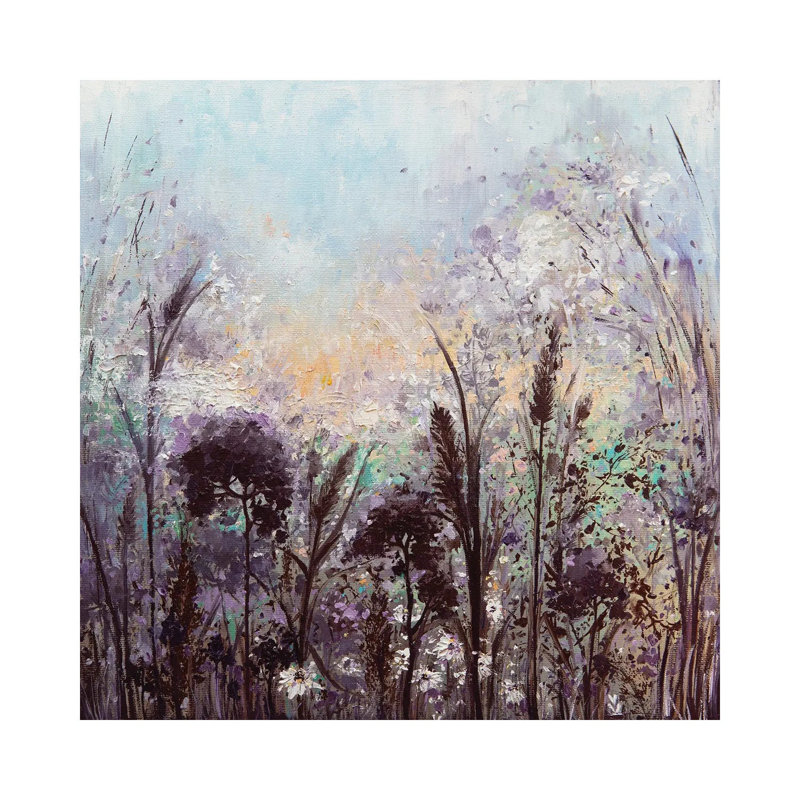 Spring Meadow 1 Piece Painting on Canvas, 45.72 cm H x 45.72 cm W x 1.91 cm D, Wrapped Canvas