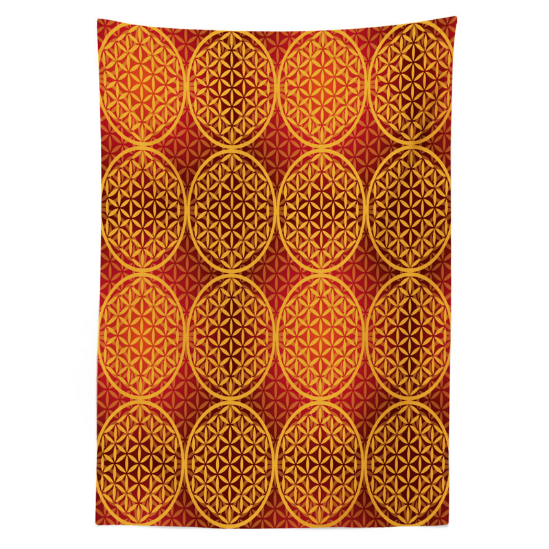 Nappe abstraite ambesonne, Orange, 84 po x 60 po
