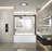 Kingston Brass 60-Inch Acrylic Rectangular 3-Wall Anti-Skid Alcove Tub With Tub Door, Hand Drain-108586757-108586758