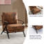 Mid-Century Modern Keever Upholstered Lounge Arm Keever With Iron Frame And Thicker Cushion