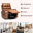 Geier PU Upholstered Heated Massage Chair,Lift Assistance-1959664053