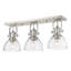 Plafonnier semi-encastré 3 lumières 25,13 po Bales-761918234-761918236