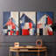 Ensemble de toiles tendues avec châssis Barn Americana Series XXVI - prêt à accrocher-1755494022