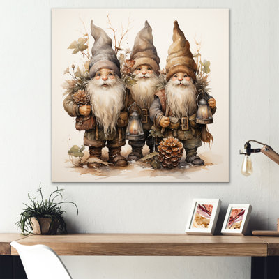 Rustic Gnome Gathering - Gnome Wall Art