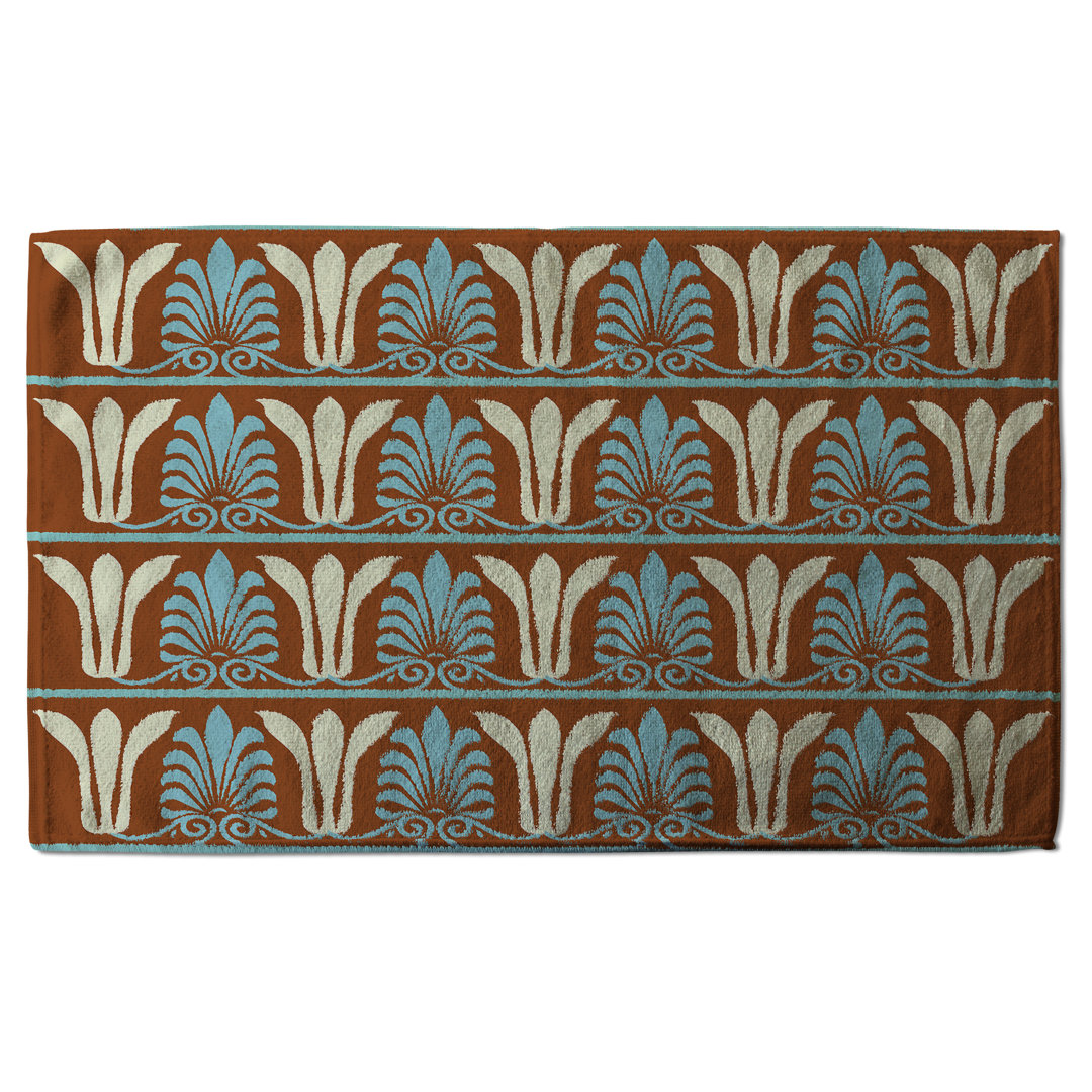 Egyptian Flower Tea Towel